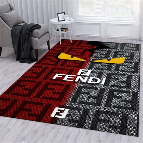 large black fendi rug|Fendi rug for sale.